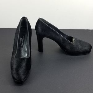 Stuart weitzman  black platform shoes